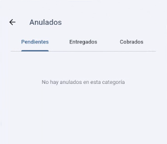 Anulados - Pendientes