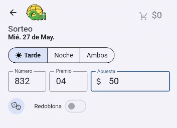 Monto de la apuesta