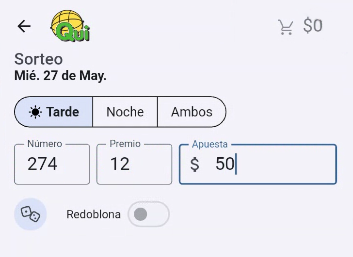 Monto de la apuesta