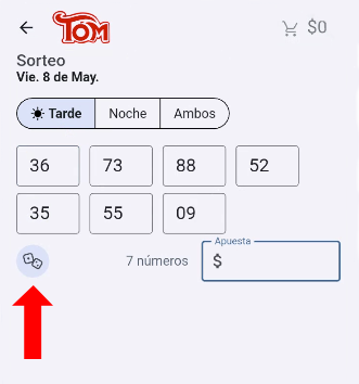 Jugada Sorpresa Tómbola